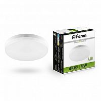 Лампа светодиодная Feron LB-452 GX Таблетка GX53 220В 9Вт 780Лм 4000К 75х24мм картинка 